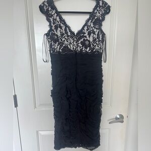 Tadashi Shoji Black Lace sequin Dress